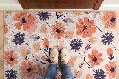 Fußmatte Blumenmuster